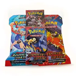 Pokemon Destined Rivals and Journey Together Booster Pack Lot 4 Packs - TCG - Image 1