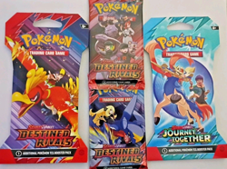 Pokemon Destined Rivals and Journey Together Booster Pack Lot 4 Packs - TCG - Image 2