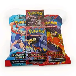 Pokemon Destined Rivals and Journey Together Booster Pack Lot 4 Packs - TCG - Image 3