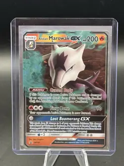 Pokemon TCG Alolan Marowak GX Black Star Promo SM187 - Image 3