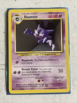 4TH PRINT Pokemon - 4th Print Haunter 29/102 - Base Set - 1999-2000 Mp - Image 1