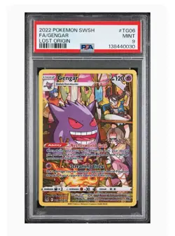 2022 POKEMON SWORD & SHIELD LOST ORIGIN #TG06 FA/GENGAR LOST ORIGIN PSA 9 - Image 1