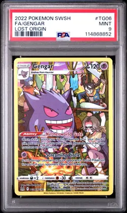 2022 Pokemon Lost Origin FA Gengar Trainer Gallery TG06/TG30 PSA 9 - Image 3
