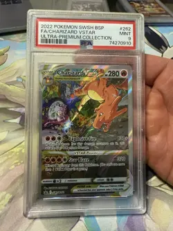 2022 POKEMON SWSH ULTRA-PREMIUM COLLECTION #262 FULL ART/CHARIZARD VSTAR PSA 9 - Image 1