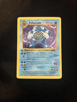 Poliwrath 1st Edition 13/102 - Pokemon Base Set 1st Edition (Shadowless) Holo - Image 1