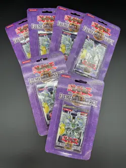 Lot of (6) Yu-Gi-Oh! Elemental Energy Unlimited Blister Booster Pack Sealed - Image 1