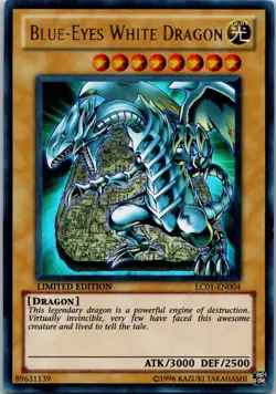 Yugioh Blue-Eyes White Dragon LC01-EN004 Limited Edition Ultra Rare NM - Image 1