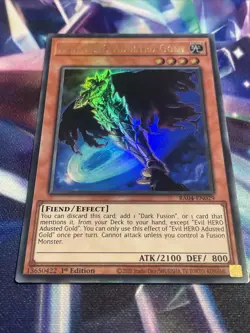 Yu-Gi-Oh! TCG Evil HERO Adusted Gold RA04-EN029 Ultra Rare NM/M - Image 2