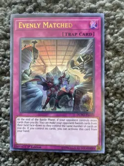 Yu-Gi-Oh! TCG Evenly Matched DUPO-EN099 Ultra Rare NM/M - Image 1