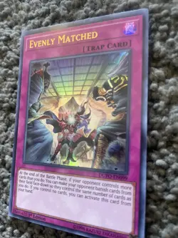 Yu-Gi-Oh! TCG Evenly Matched DUPO-EN099 Ultra Rare NM/M - Image 2