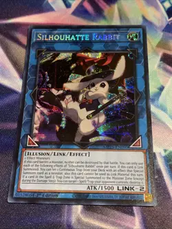 Yu-Gi-Oh! TCG Silhouhatte Rabbit MP25-EN090 Prismatic Secret Rare NM/M - Image 1