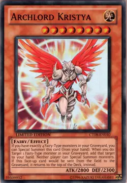 Yu-Gi-Oh! TCG - Archlord Kristya CT08-EN010 - Super Rare, Limited Edition (NM) - Image 1
