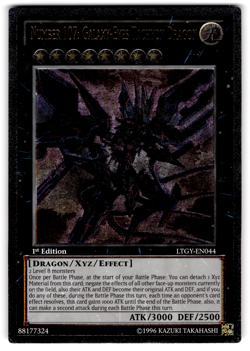 YUGIOH NUMBER 107: GALAXY-EYES TACHYON DRAGON ULTIMATE RARE 1ST NM LTGY-EN044 - Image 1