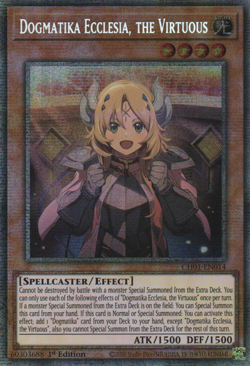 YUGIOH DOGMATIKA ECCLESIA, THE VIRTUOUS STARLIGHT RARE 1ST NM CH01-EN014 - Image 1