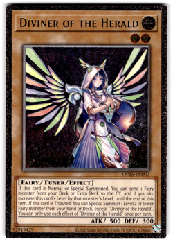 YUGIOH DIVINER OF THE HERALD ULTIMATE RARE 1ST EDITION NM OP25-EN003 - Image 5