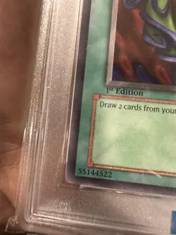 Yu-Gi-Oh Pot of Greed LOB-119 1st Edition Psa 10 - Image 5