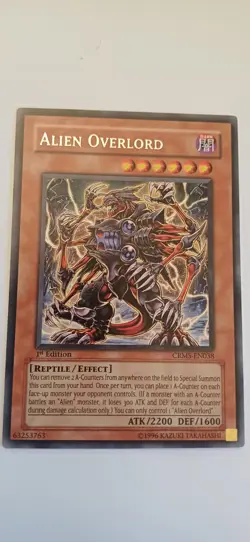 2008 Yu-Gi-Oh! - Crimson Crisis 1st Edition Alien Overlord Near Mint! - Image 1