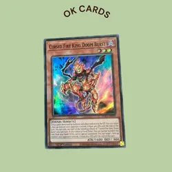 Cursed Fire King Doom Burst ROTA-EN099 Super Rare 1st Edition YuGiOh Card - Image 1