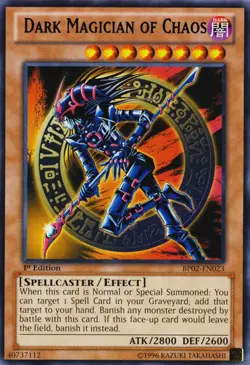 1x (LP) Dark Magician of Chaos - BP02-EN023 - Rare - Unlimited Edition YuGiOh - Image 1