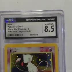 Pokemon Mew Black Star Promo #9 Pokemon League 2000 Holo CGC 8.5 Card - Image 2