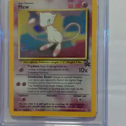 Pokemon Mew Black Star Promo #9 Pokemon League 2000 Holo CGC 8.5 Card - Image 3