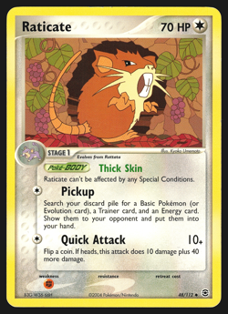 Raticate 48/112 EX FireRed & LeafGreen Pokemon Card LP - Image 1