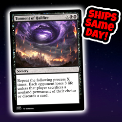 Torment Of Hailfire - Custom Art Magic: The Gathering Playtest Card - Commander - Image 1