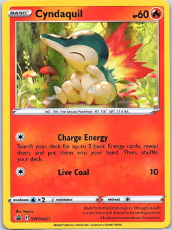 Cyndaquil SWSH221 SWSH: Sword & Shield Promo Cards Holo - Image 1