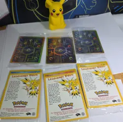 Ancient Mew Sealed Promo Pokemon x 3 Movie 2000 Pokemon Card plus birds - Image 1