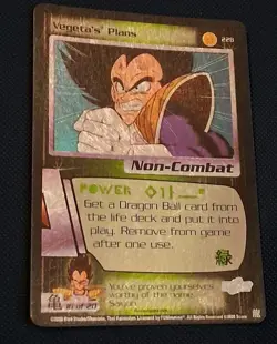 Vegetas Plans Rare Holo LIMITED 228 Dragon Ball Z card 2000 - Image 1