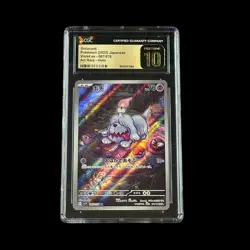 Pokemon JP Slab Greavard Violet EX Art Rare Holo 087/078 CGC 10 Pristine 2023 - Image 1