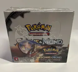 Pokemon TCG Sonne & Mond Nacht in Flammen Display Deutsch OVP Booster Box 36er - Image 1