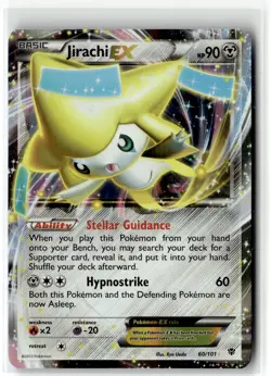 Jirachi EX ⭐ 60/101 Holo Rare EX Plasma Blast 2013 Pokemon NM - Image 1