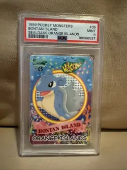 1999 Pocket Monsters Bontan Island Sealdass Orange Islands PSA 9 - Image 1