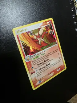 VTG-Pokemon TCG - Blaziken 1/106 - Rare Holo STAMPED - EX Emerald - MP/HP - 2005 - Image 1