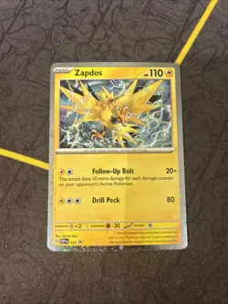 Zapdos SVP157 Black Star Promo Surging Sparks Near Mint Pokemon TCG - Image 1