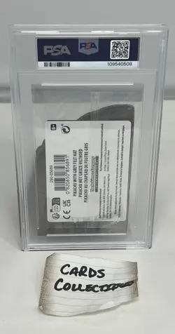 2023 POKEMON VAN GOGH BLACK STAR SEALED PROMO #085 PIKACHUGREY FELT HAT PSA 10 - Image 2