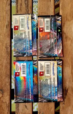 Pokemon EMPTY WRAPPER Open Cosmic Eclipse Booster Pack x 4 ARTSET - Image 2