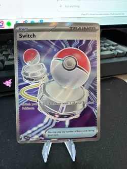 Switch 123/094 - Full Art Trainer - Holo - Pokemon TCG - Phantasmal Flames - Image 1