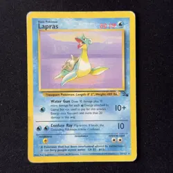 Lapras 25/62 Rare Fossil Unlimited Pokemon TCG Vintage 1999 WOTC English - Image 1
