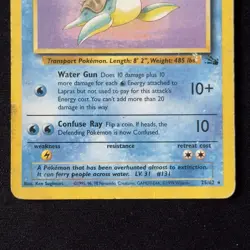 Lapras 25/62 Rare Fossil Unlimited Pokemon TCG Vintage 1999 WOTC English - Image 4