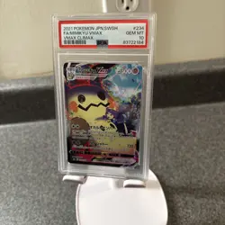2021 POKEMON JPN SWORD & SHIELD VMAX CLIMAX #234 FULL ART/MIMIKYU VMAX PSA 10 - Image 1