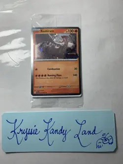 Reshiram Sealed Promo 017 Mega Evolution, Phantasmal Flames Pokemon TCG Holo - Image 1