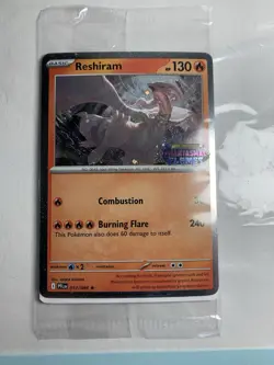 Reshiram Sealed Promo 017 Mega Evolution, Phantasmal Flames Pokemon TCG Holo - Image 2