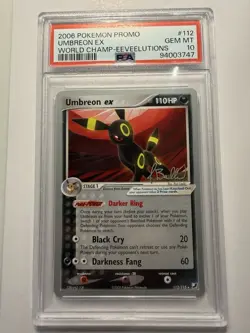 Pokemon Umbreon ex 2006 World Championships Deck Promo #112 PSA 10 Gem Mint - Image 1