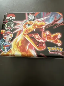 Pokemon TCG: Collector Chest Lunch Box Charizard Art - Empty, Stickers Included 820650855061 - Image 1