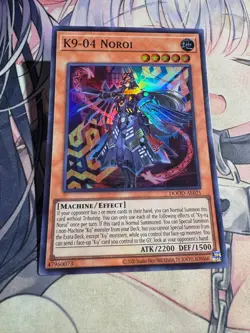 Yugioh Asian English K9-04 Noroi x3 playset DOOD-AE025 Super rare NM - Image 3