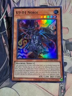 Yugioh Asian English K9-04 Noroi x3 playset DOOD-AE025 Super rare NM - Image 5
