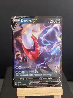 Pokemon Card Darkrai V ERROR 098/189 Ultra Rare Astral Radiance Near Mint - Image 1