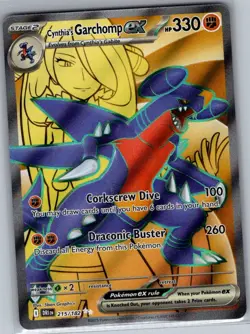 Cynthia's Garchomp ex - 215/182 SV10: Destined Rivals - Pokemon Card - NM - Image 1